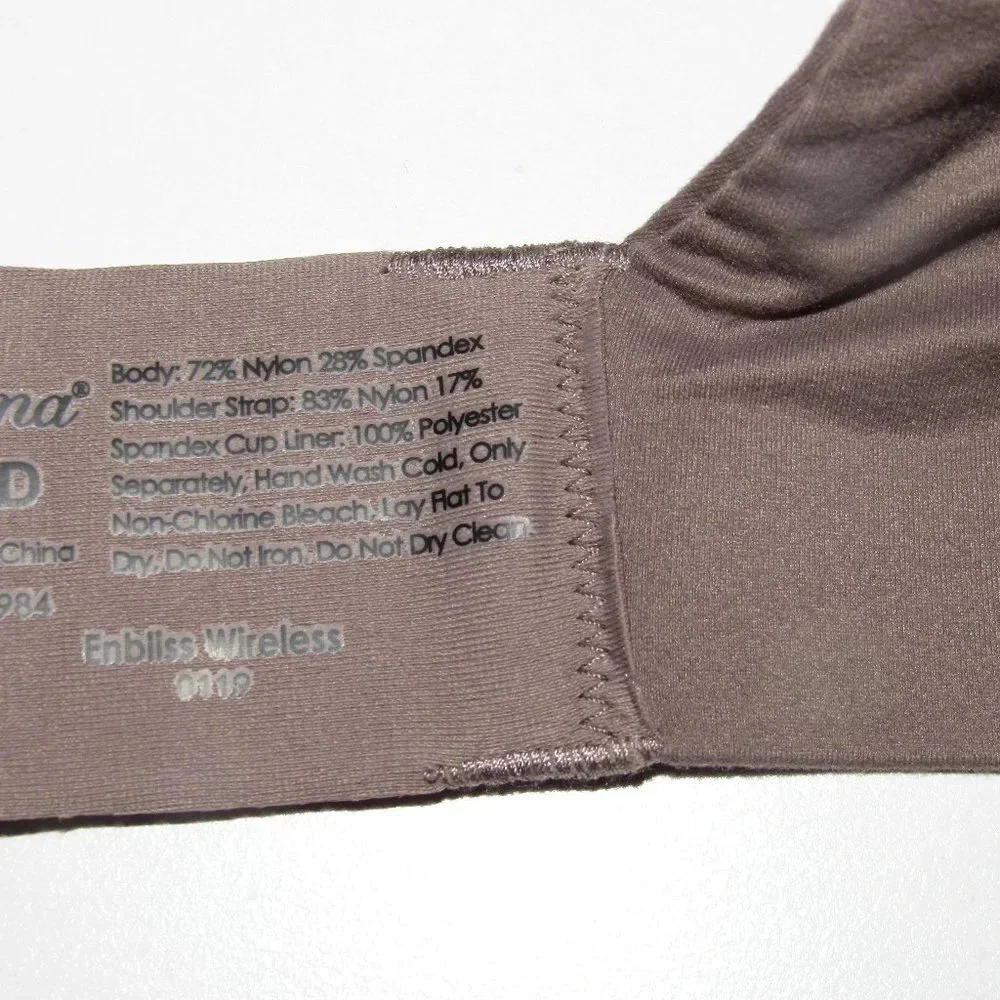 SOMA Enbliss Wireless Tan Bra Size 40D